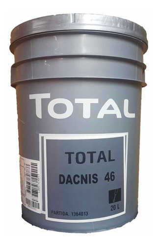 Aceite Compresor Total Dacnis 46 Mineral Balde 20 Litros