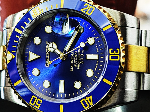 Reloj Seiko Mod Japones Plateado Azul Azul (Usado)