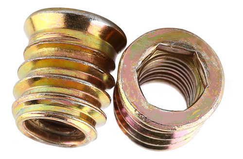 Imagen 7 de 10 de Madera Roscada Inserto Tuercas Zinc Acero Al Carbono Muebles