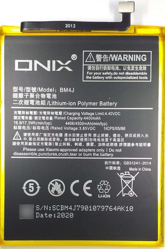 Bateria Compatible Onix Bm4j Para Xiaomi Redmi Note 8 Pro