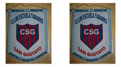 Banderin Chico 13cm Club Escuela Tabares San Gustavo