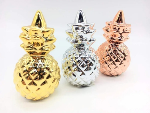 Adorno De Anana Figura Decorativa Fruta Grande - Sheshu Home Color Oro