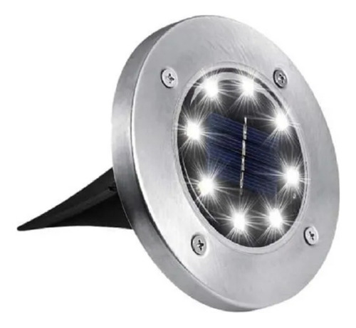 Foco Luz Solar Para Jardin Piso Embutir 8 Led Clicshop