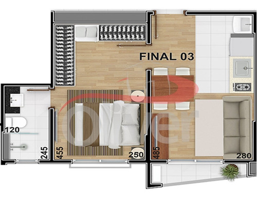 Imagem 30 de 30 de Up Home, Apartamento 1 Dormitório ( Semi-mobiliado), Bacacheri, Curitiba, Paraná - Ap00767 - 33499615