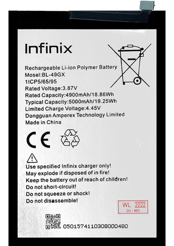 Bateria Pila Infinix Note 10 Bl49gx
