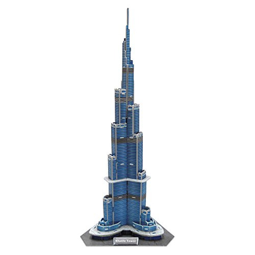 Runsong Creative 3d Puzzle Paper Model Burj Khalifa Tower Di