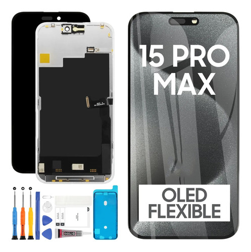 Pantalla Oled Suave Srjtek Para iPhone 15 Pro Max A2849