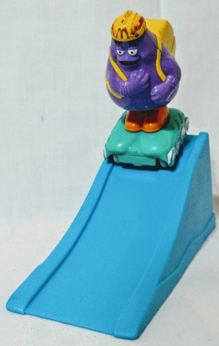 Monstruo Grimace Morado Con Tobogan Mcdonalds Juguete Niños