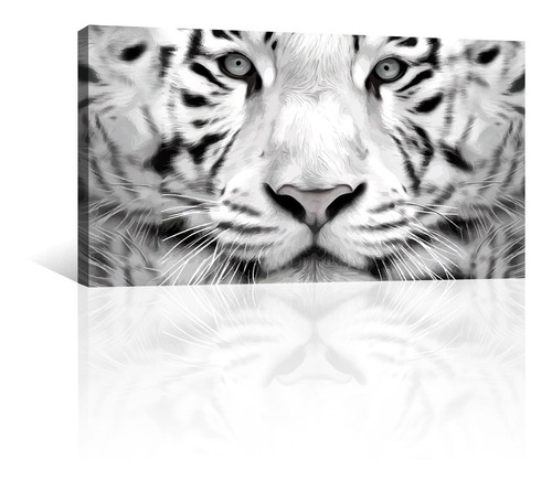 Cuadro Decorativo Ilustraciones Animales Tigre De Bengala