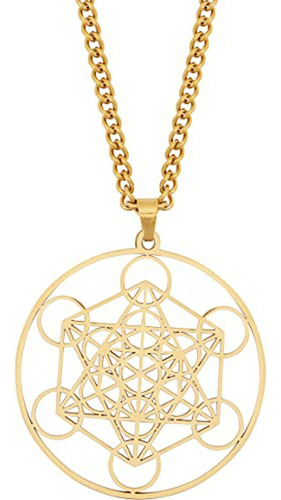 E Collar Con Dije Vintage Chapado En Oro Para Regalo