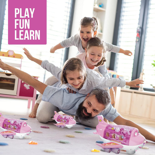 Juguetes Toysery Airplane Para Niños, Bump And Go Action,...
