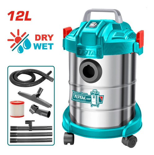 Aspiradora Industrial 12l Liquido/polvo 110-120v 800w Total