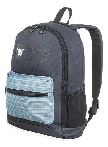 Mochila Hang Loose Jog Negro/celeste Mch3143a1 Talle Un