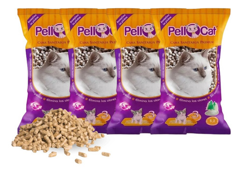 Piedras Sanitarias Viruta Madera Pellets Gatos Pellcat