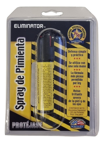 Gas Pimienta Eliminator De Efecto Rapido Defensa Personal