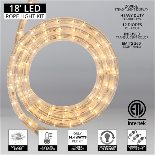 Luces Led En Cuerda Para Exteriores O Dormitorio 120 V ½ Pul