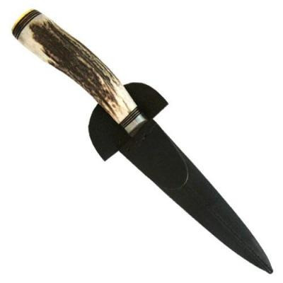 Cuchillo Artesanal  14cm Acero Inox Vaina Vaqueta Cocida