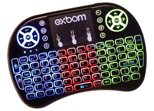 Mini Teclado Sem Fio Para Televisão Computador Xbox Tablet