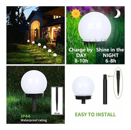 Luz Solar Para Jardín, Villa, Jardín, Enchufe De Tierra, 6 U