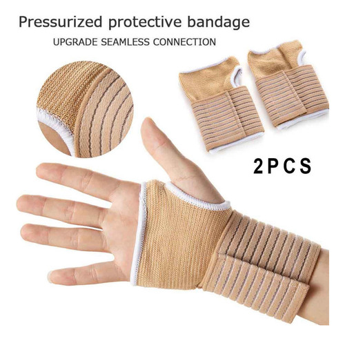Manga De Muñeca Soporte De Palma De Mano Guantes De Correa