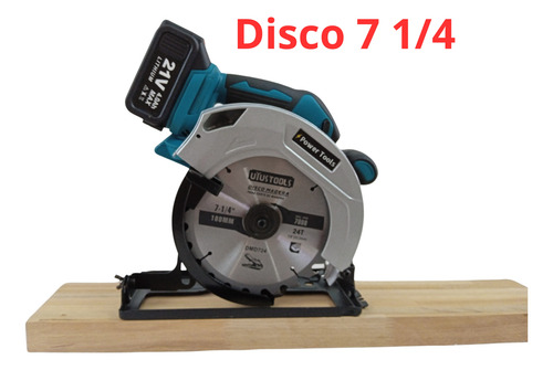 Sierra Circular Inalámbrica 7 1/4 21v 2 Baterías 4a Disco 24