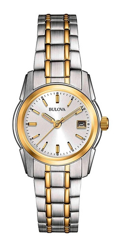 Reloj Bulova Quartz Para Mujer 98m105 Classic Dos Tonos