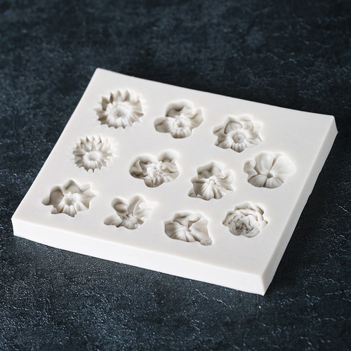 . Molde De Silicona Para Tartas Con Forma De Flores De