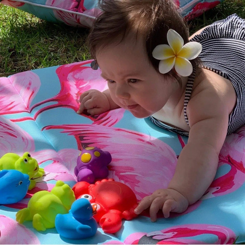 Muñecos De Goma X8 P/ Baño Bebe Agua Floating Sea Playgro Ed