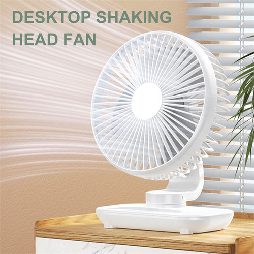 Ventilador De Mesa, Portátil, Recargable, De 4 Velocidades