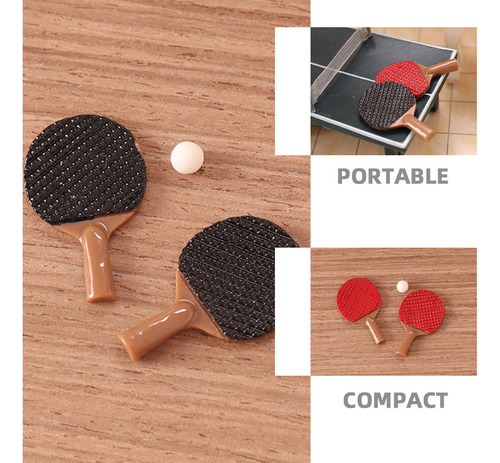 Kit De Tenis De Mesa En Miniatura, Juego De 2 Juegos De Mini