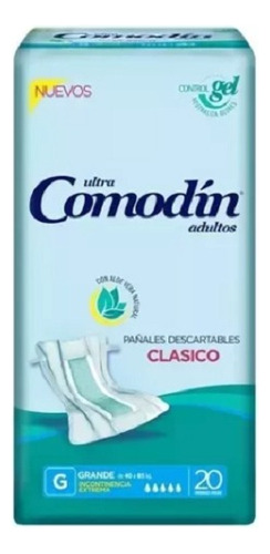 Pañales Para Adulto Comodin Recto Clasico Talle G X 20 Unid