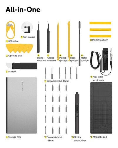 Juego De Destornilladores Eléctricos De Precisión, Ki...