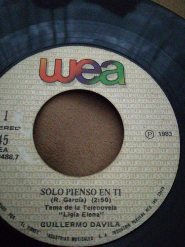 Lp 45 Rpm Guillermo Davila Excelente