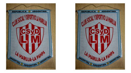 Banderin Mediano 27cm Club La Maruja La Pampa