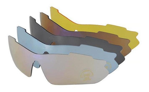 Óculos Ciclismo Rockbros 5 Lentes - Com Armação De Gráu
