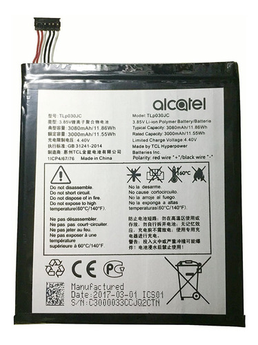 Pila Bateria Alcatel One Touch A3 Xl 9008 9008a Tlp030jc