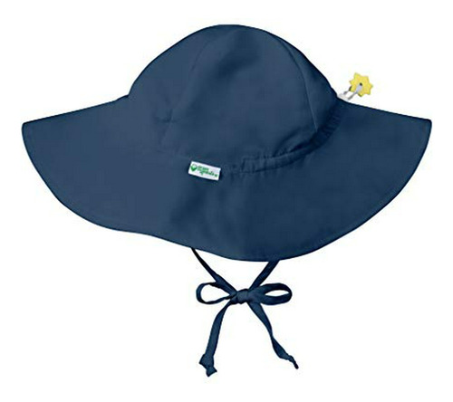 Yo Juego. Sombrero De Protección Solar Baby Brim, Azul Marin