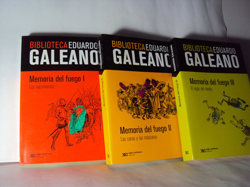 Eduardo Galeano 3 Tomos Memoria Del Fuego