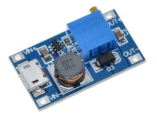 Convertidor Voltaje Step Up Mt3608 28v 2a Arduino Usb-c