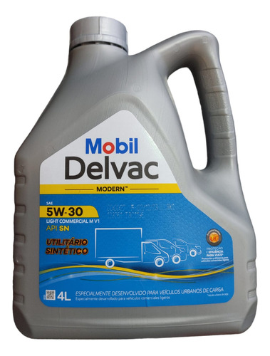 Oleo Motor Diesel 5w30 Sintetico Mobil Delvac Mx Ld Galao 4l