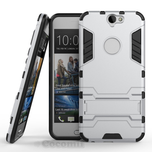 Case Protector Cover Touch Armor Ironman Plateado Htc A9