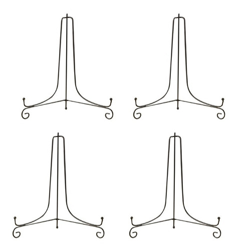Plato De Plato, 4 Estantes De Exhibición De Soporte