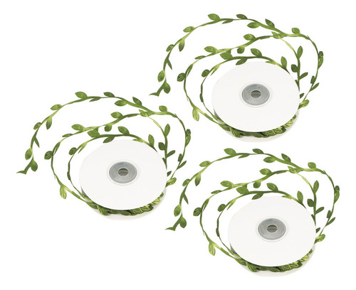 Hojas De Boda Verdes Y Verdes, 3 Rollos, Artificiales, Para