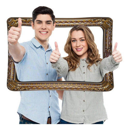 2 Pvc Inflable Selfie Frame Props Diy Selfie Accessories Toy