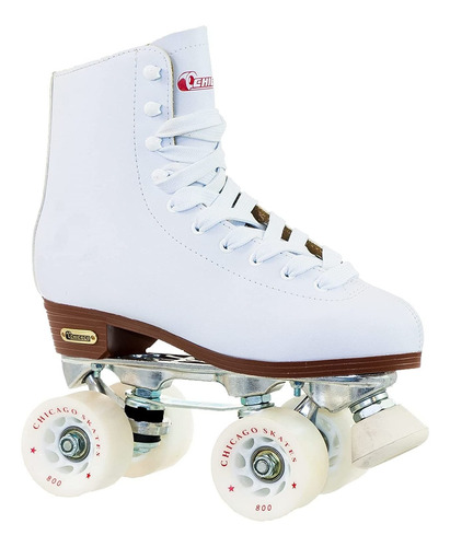 Chicago Skates Deluxe Patin De Pista Con Forro De Cuero Par