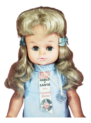 Muñeca Antigua Melih. Caja Original Con 2 Discos (años60) (Usado)