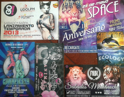 Tarjeta D Boliche Tematica,antifaz,angel,labios,circo,animal