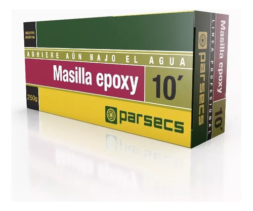 Masilla 10 Minutos Parsecs 250g Adhiere Bajo Agua Resistente