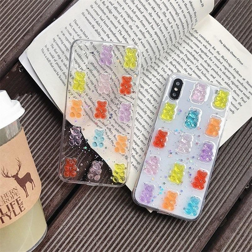 Imagen 10 de 10 de Funda Gomita Todos Equipos Osito Pandita Case Hombre Mujer