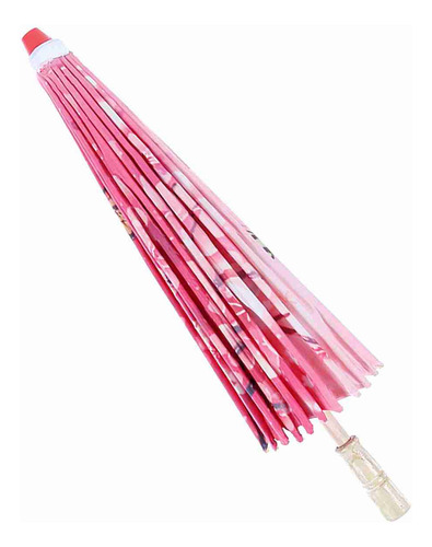 Sombrilla Rosa Para Mujer Hecha A Mano, A Prueba De Viento,